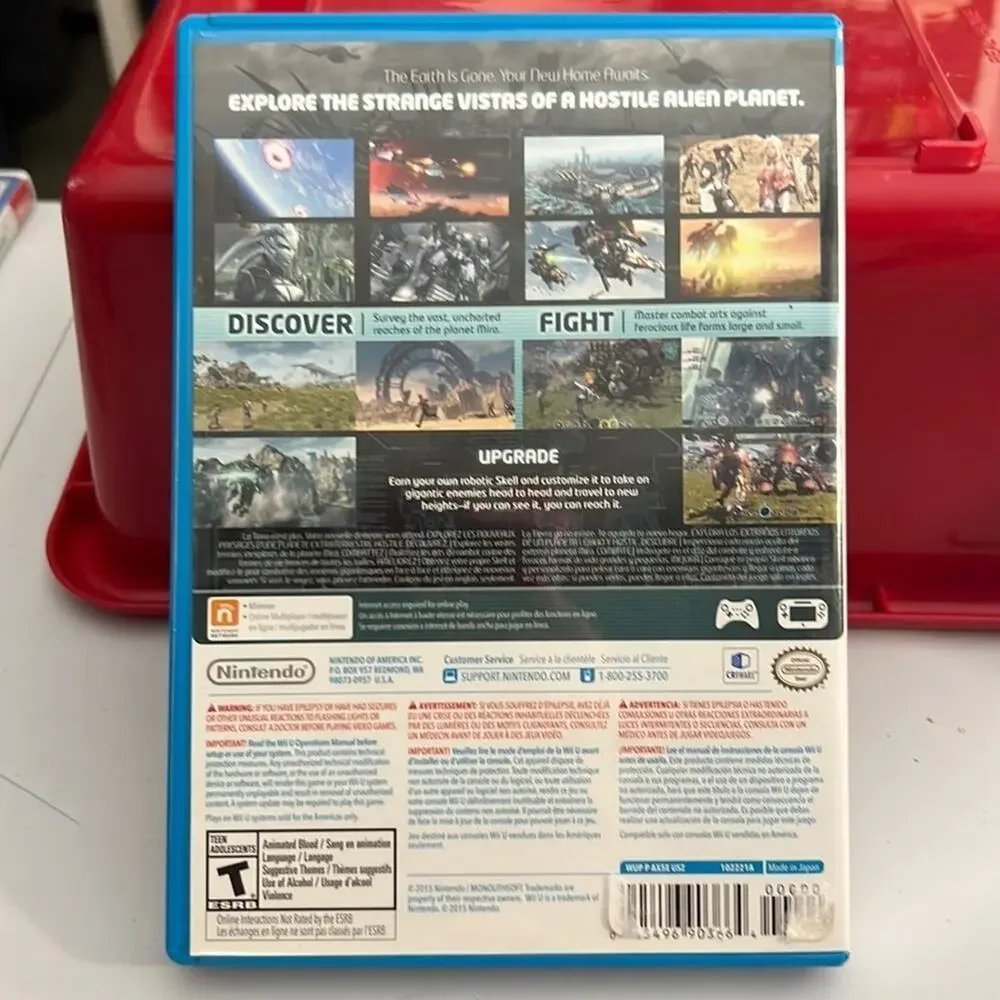 Wii U Xenoblade Chronicles X game for Wii U console.